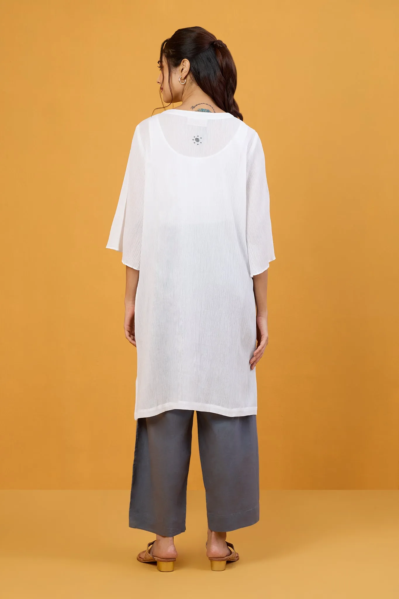 Moonlit Frost Essential Zen Tunic Kurta