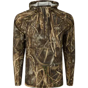 MST Breathelite Quarter Zip Camo Hooded Base Layer - Realtree