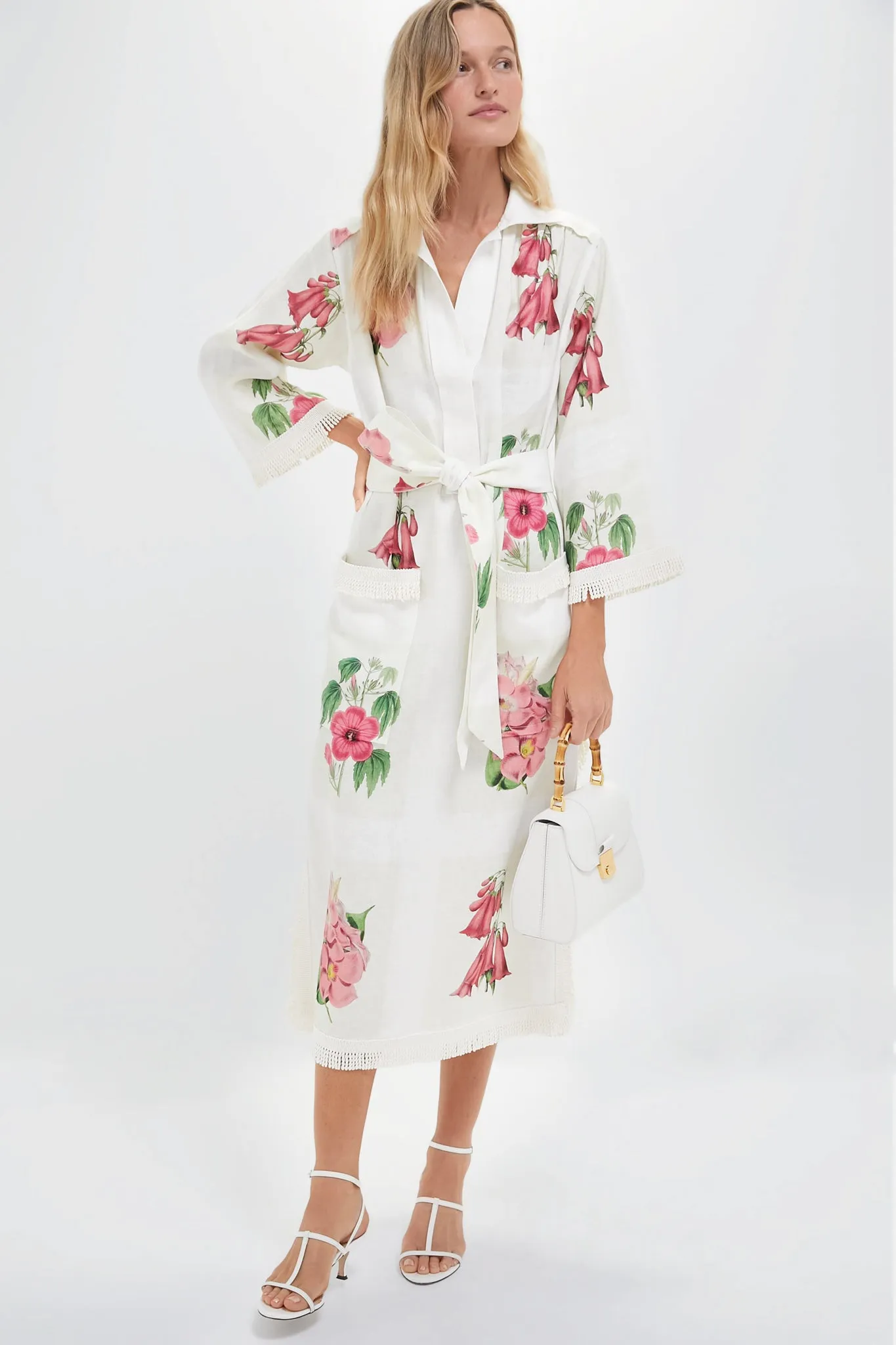 Multi Verandah Floral Long Tunic Dress