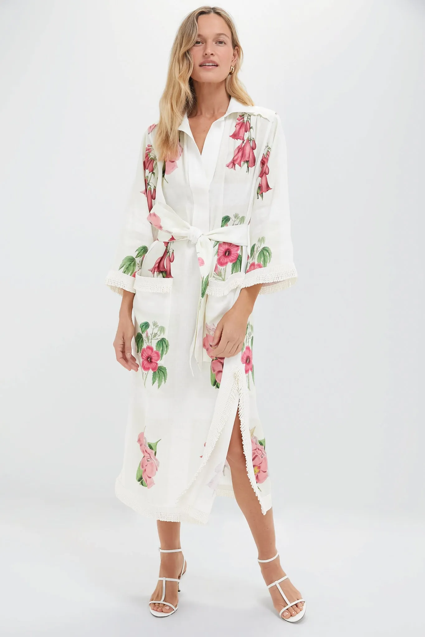 Multi Verandah Floral Long Tunic Dress