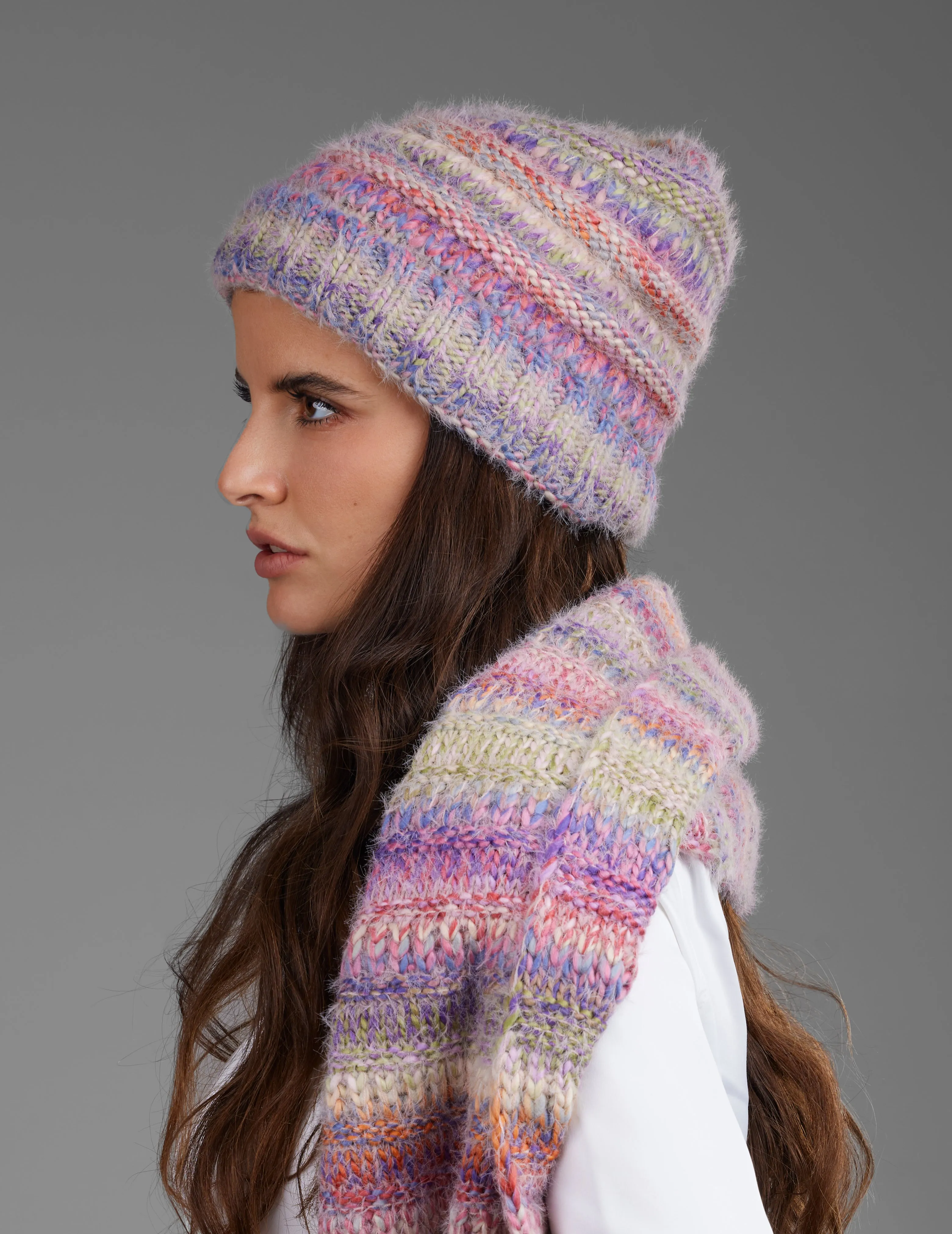 Multicolored Knit Scarf