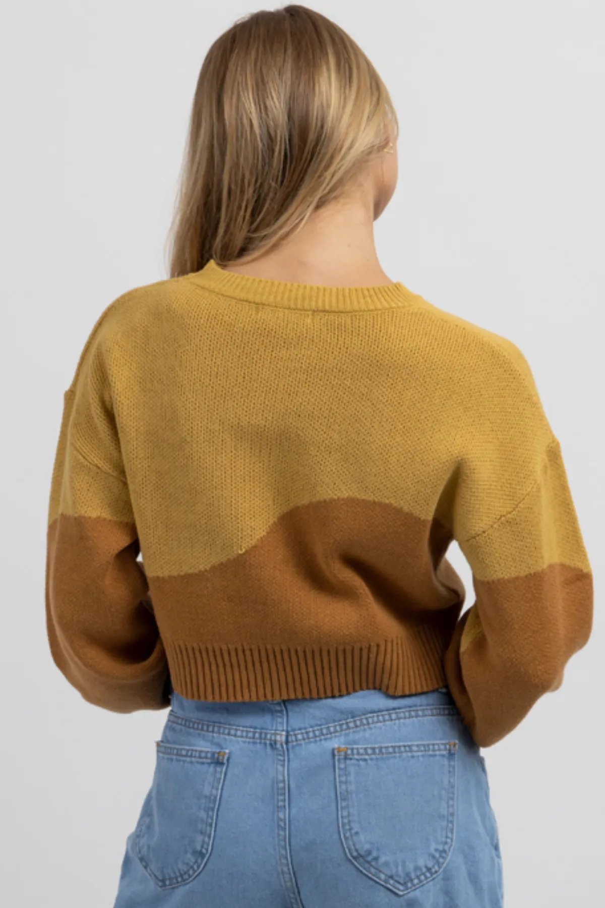 MUSTARD YIN   YANG SWEATER