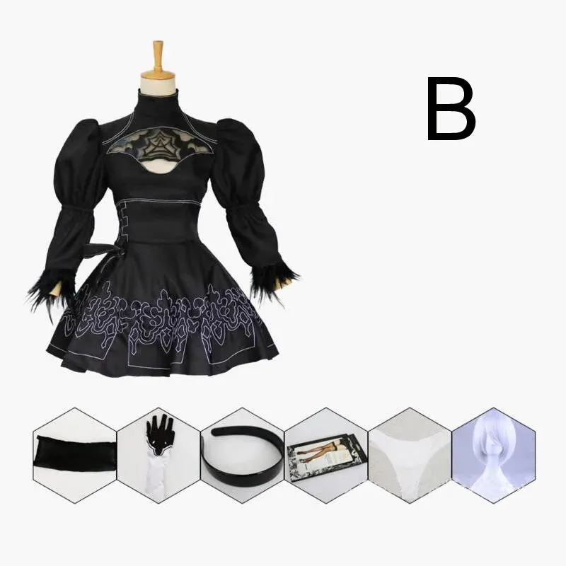 Nier Cosplay 2B Halloween Stylish Automata Party Anime Yorha Women Attire