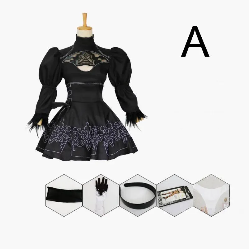 Nier Cosplay 2B Halloween Stylish Automata Party Anime Yorha Women Attire