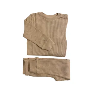 Oat (light beige) Waffle Cotton Set