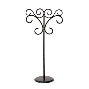 Ornamental Wire Black or White Stationery Place Card Holder - Tall