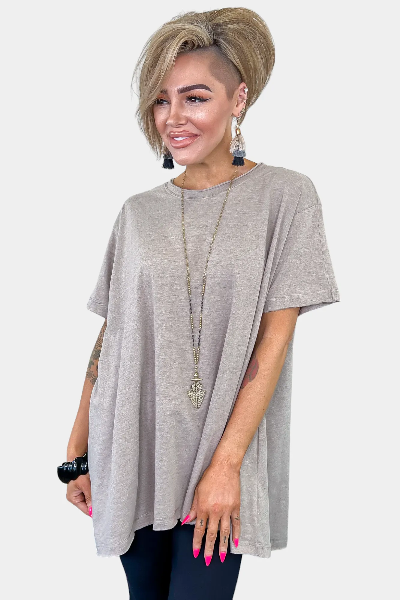 Oversized Drop Shoulder Top