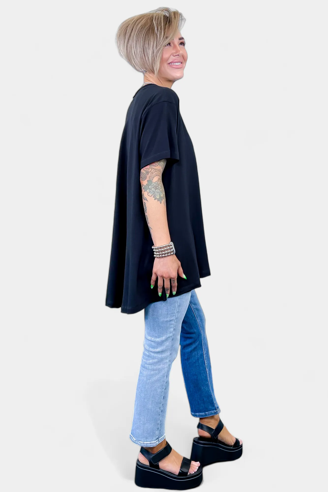 Oversized Drop Shoulder Top