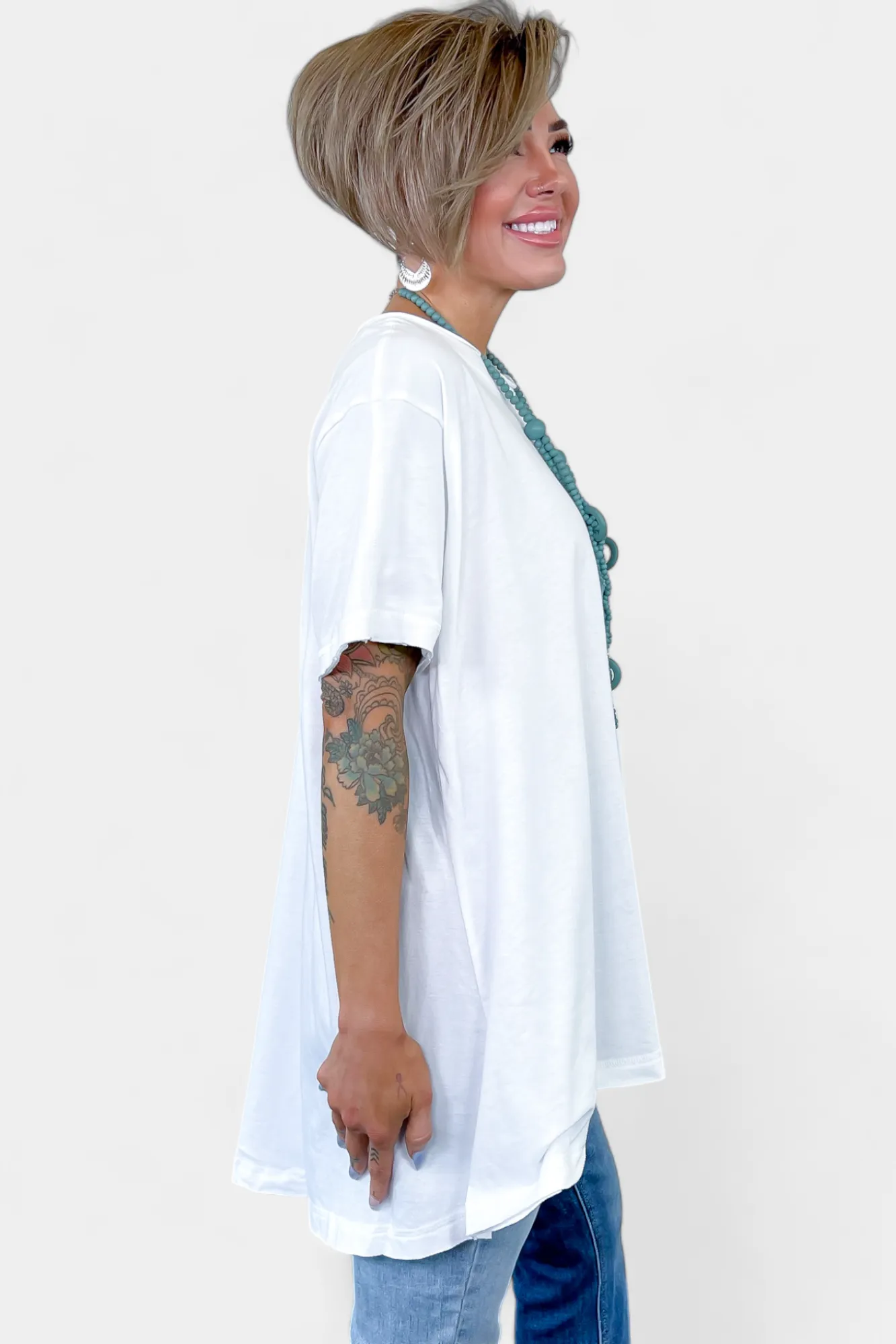 Oversized Drop Shoulder Top