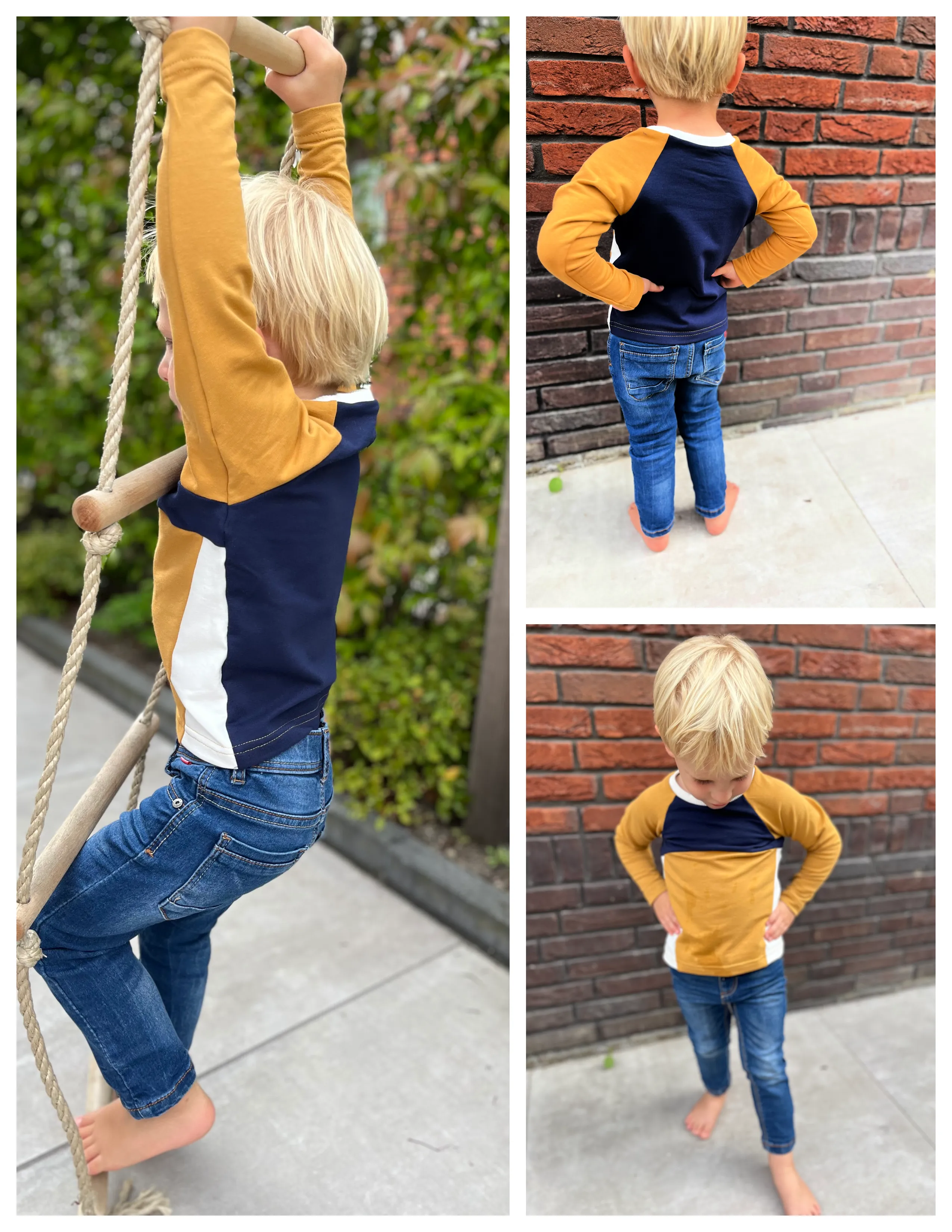 Phoenix Raglan Color Block Top Pattern