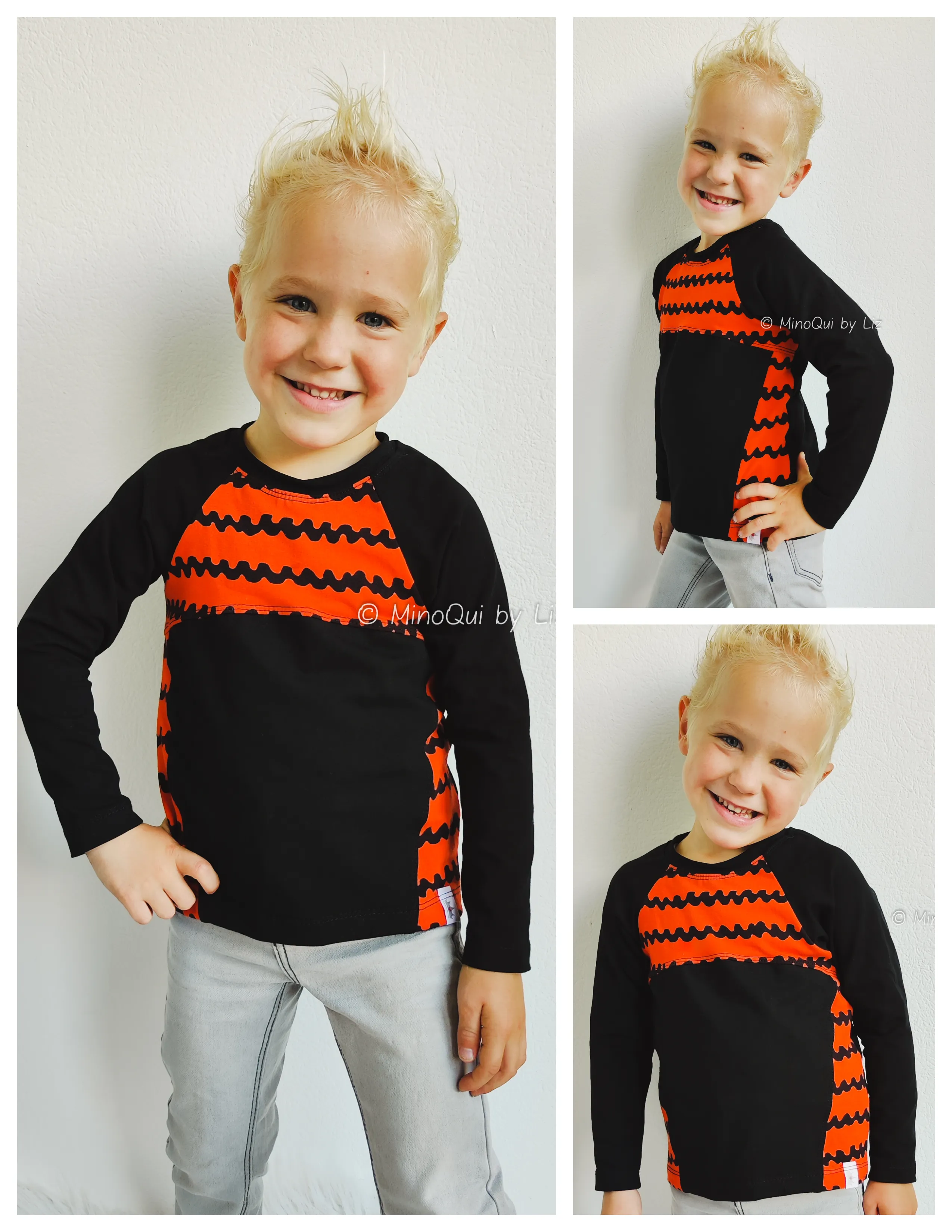 Phoenix Raglan Color Block Top Pattern