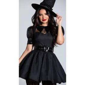 Plus Performance Black Size Carnival Sexy Sorceress Witch Halloween Dress-up