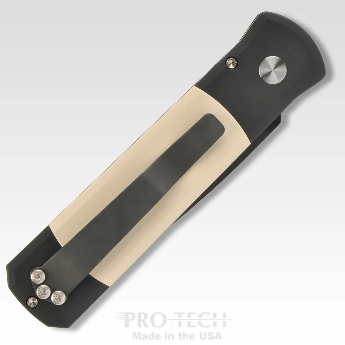 Pro-Tech Godson 752 Tuxedo 3.15 in Black 154cm Blade Ivory Micarta Handles