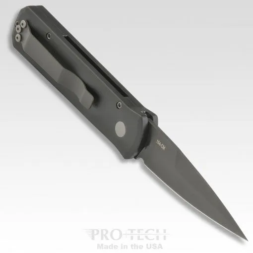 Pro-Tech Knives Godson 721 Automatic Folding Knife 3.15in DLC Coated 154cm Steel Blade