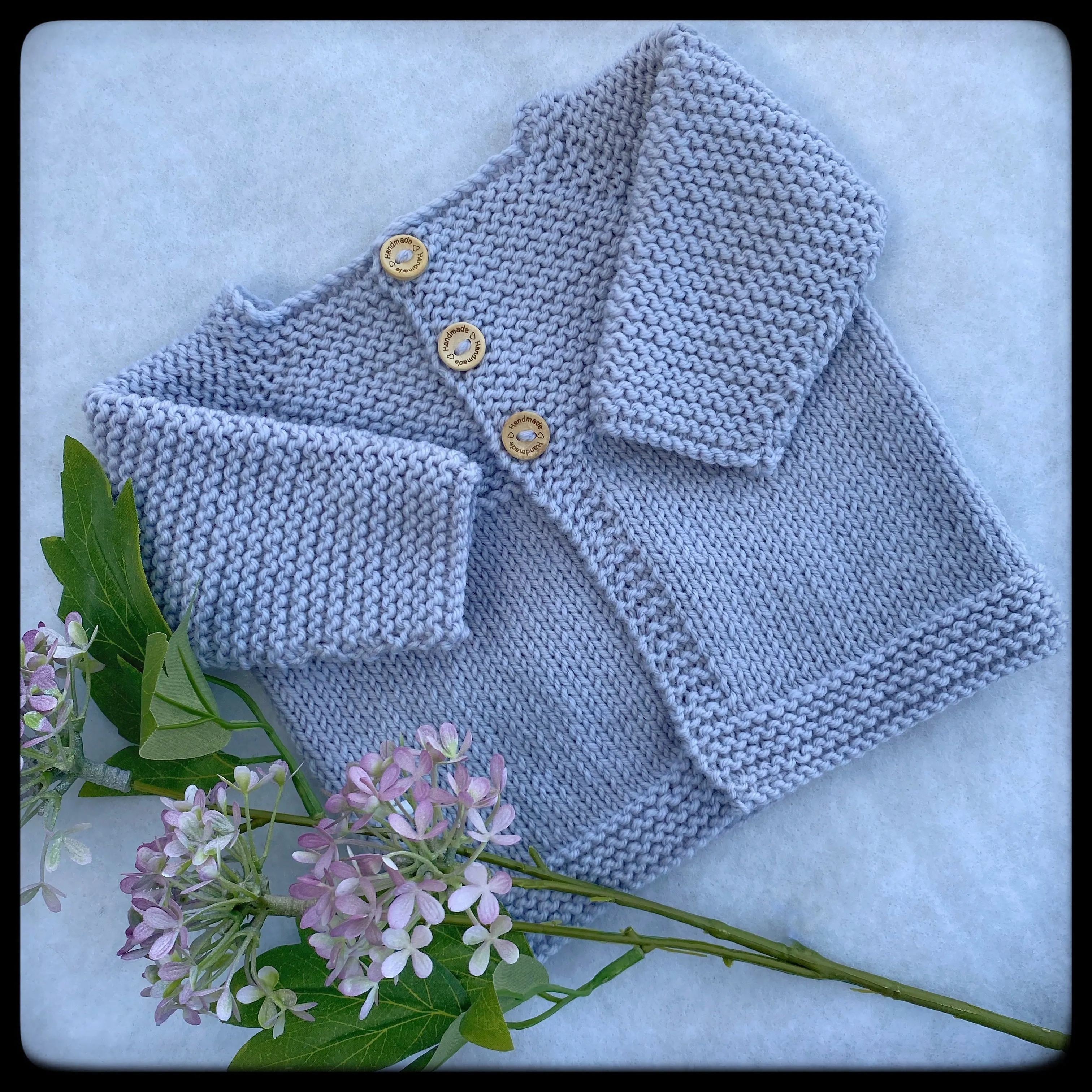 "Daffodils" baby cardigan