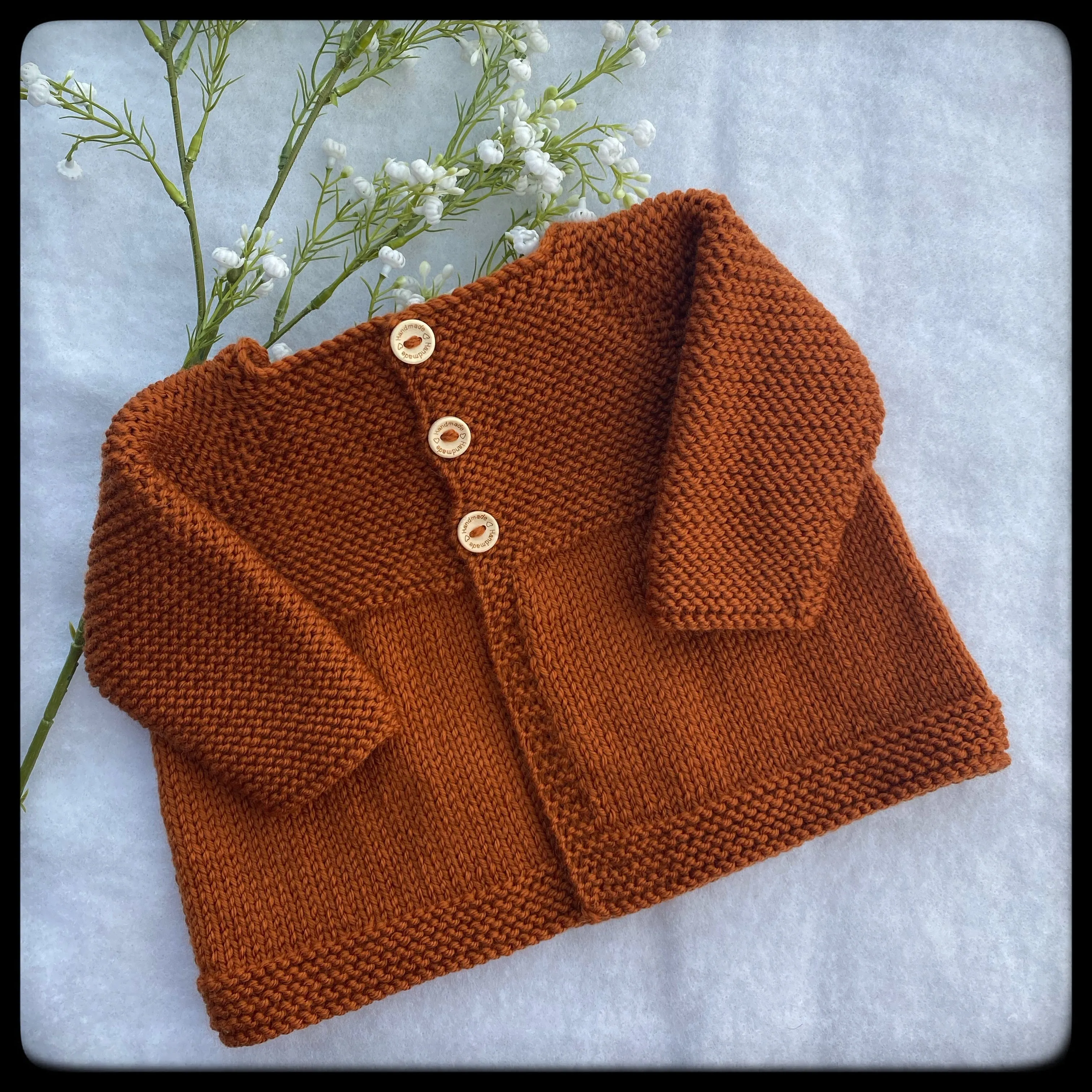 "Daffodils" baby cardigan