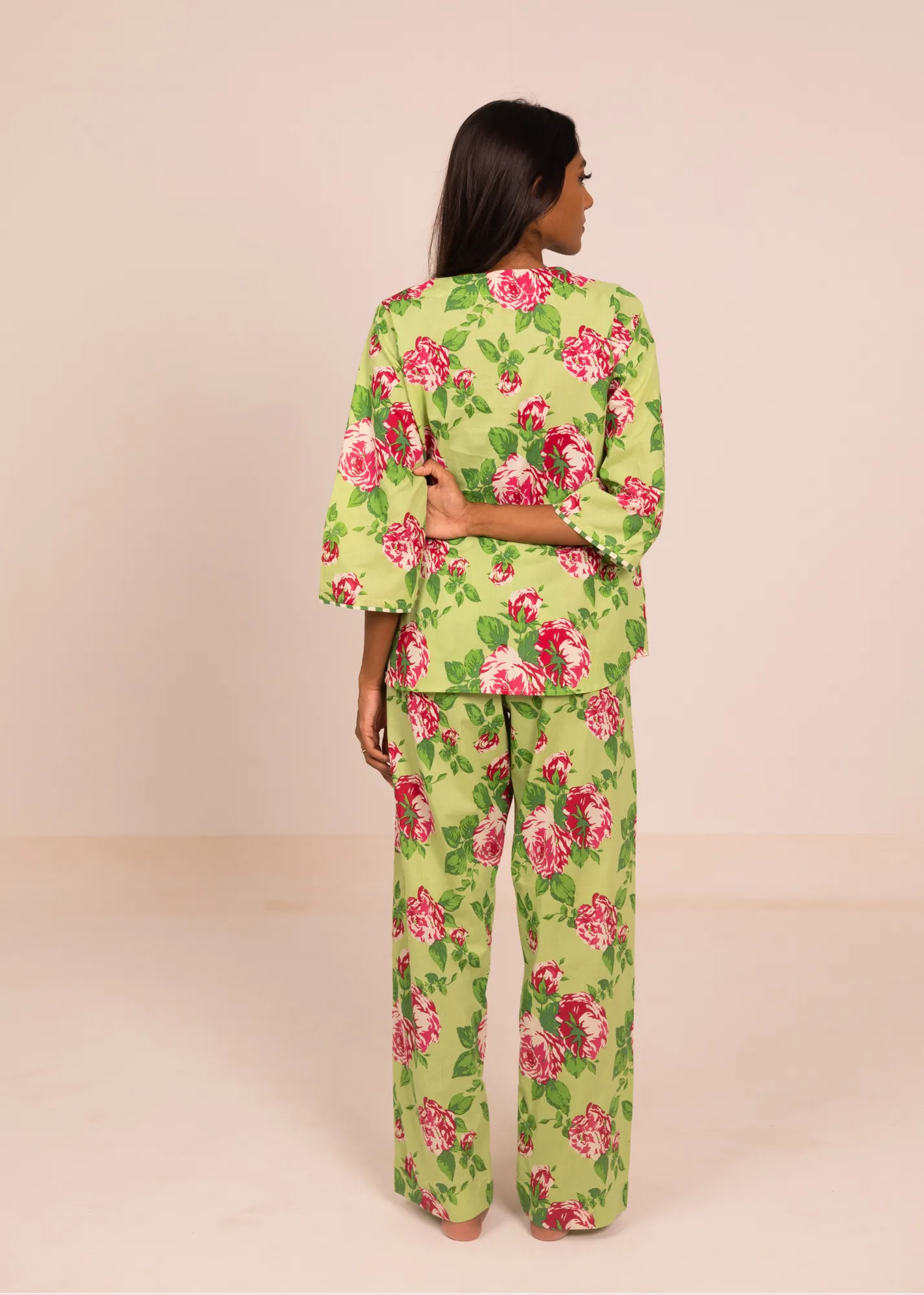 Radha Tunic - Green Roses