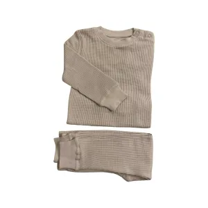 Raincloud Light Grey Waffle Cotton Set