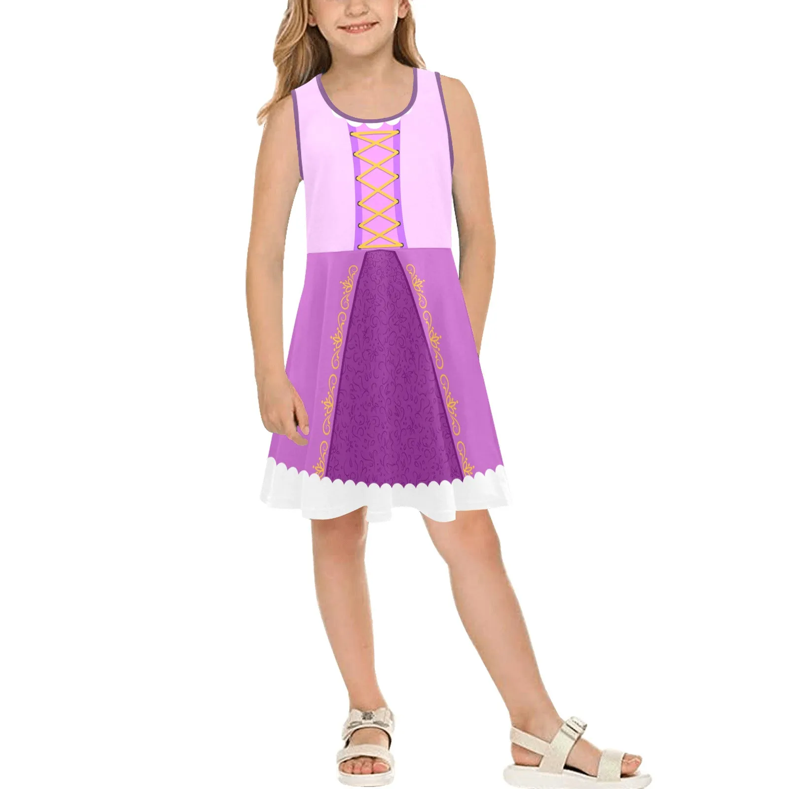 Rapunzel Girls' Sleeveless Sundress