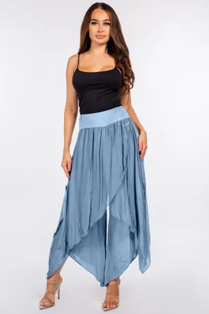 Raw Moda Silk Pants Skirt