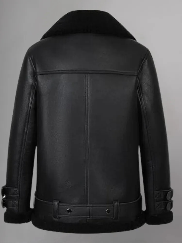 Real Leather Shearling Moto Jackets