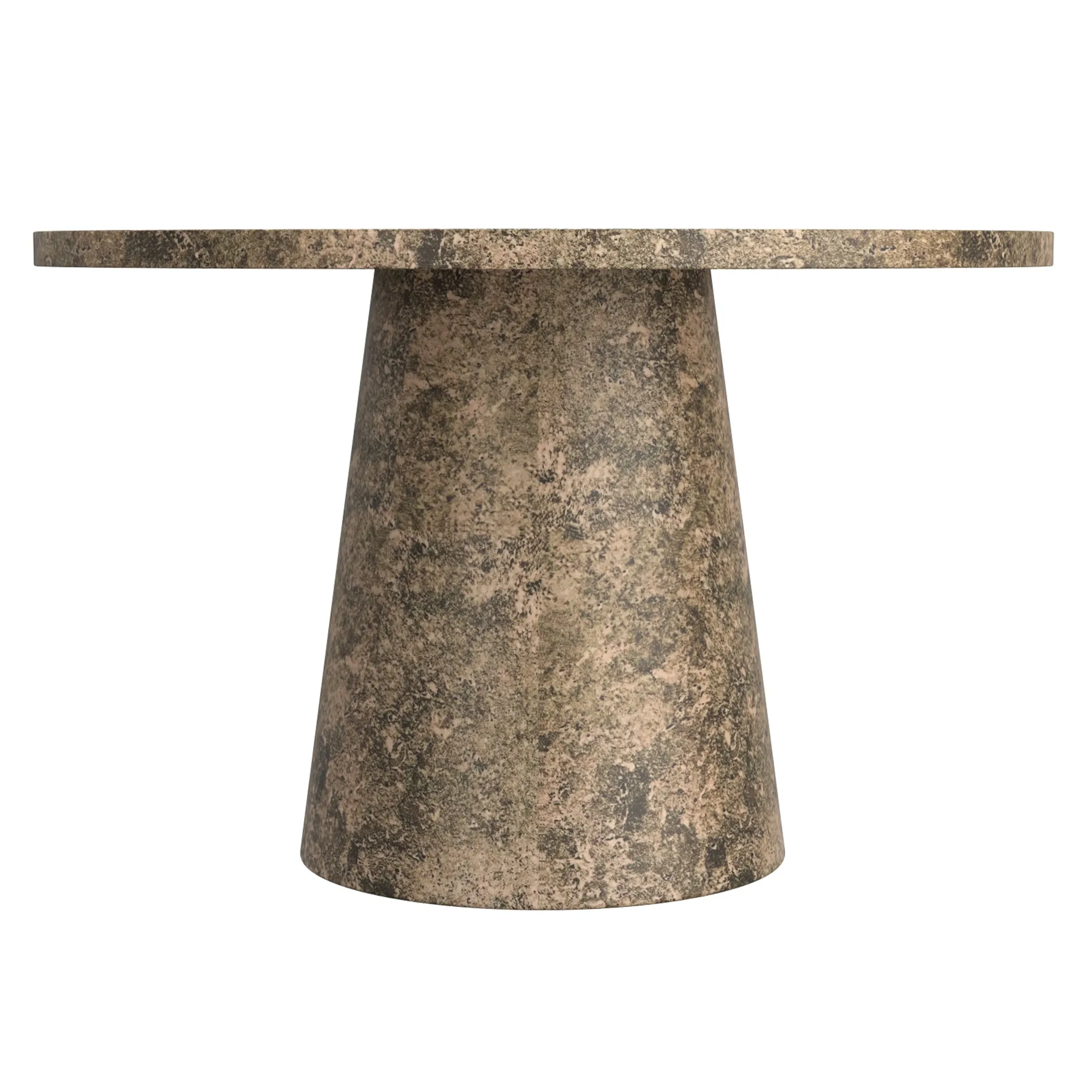 Round Pedestal Dining Table Godiva Grey Stone