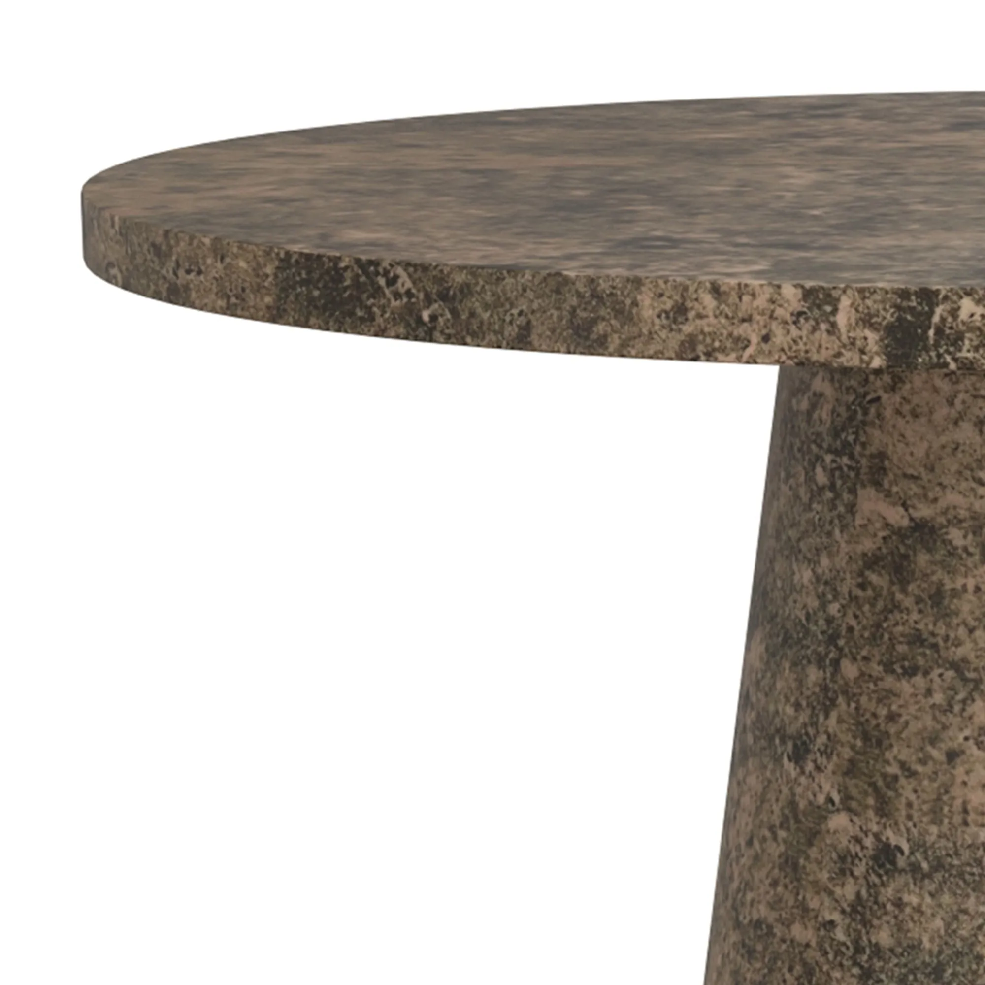 Round Pedestal Dining Table Godiva Grey Stone