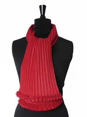 Ruffle Scarf - Pillar box Red