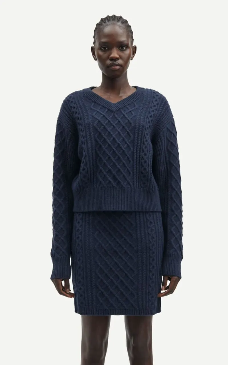 Samsoe- Sadene V-Neck Sweater