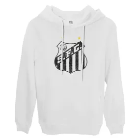 Santos FC Color Badge Fleece Pullover Hoodie - White