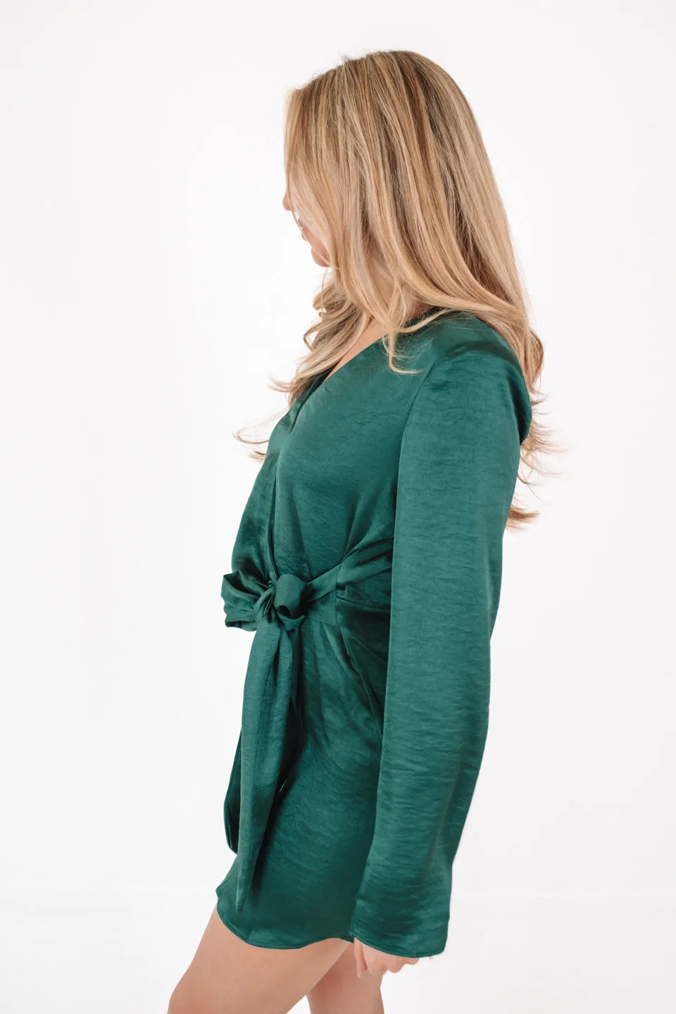 Simply Stunning Dress - Hunter Green