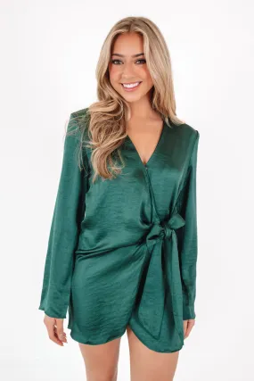 Simply Stunning Dress - Hunter Green