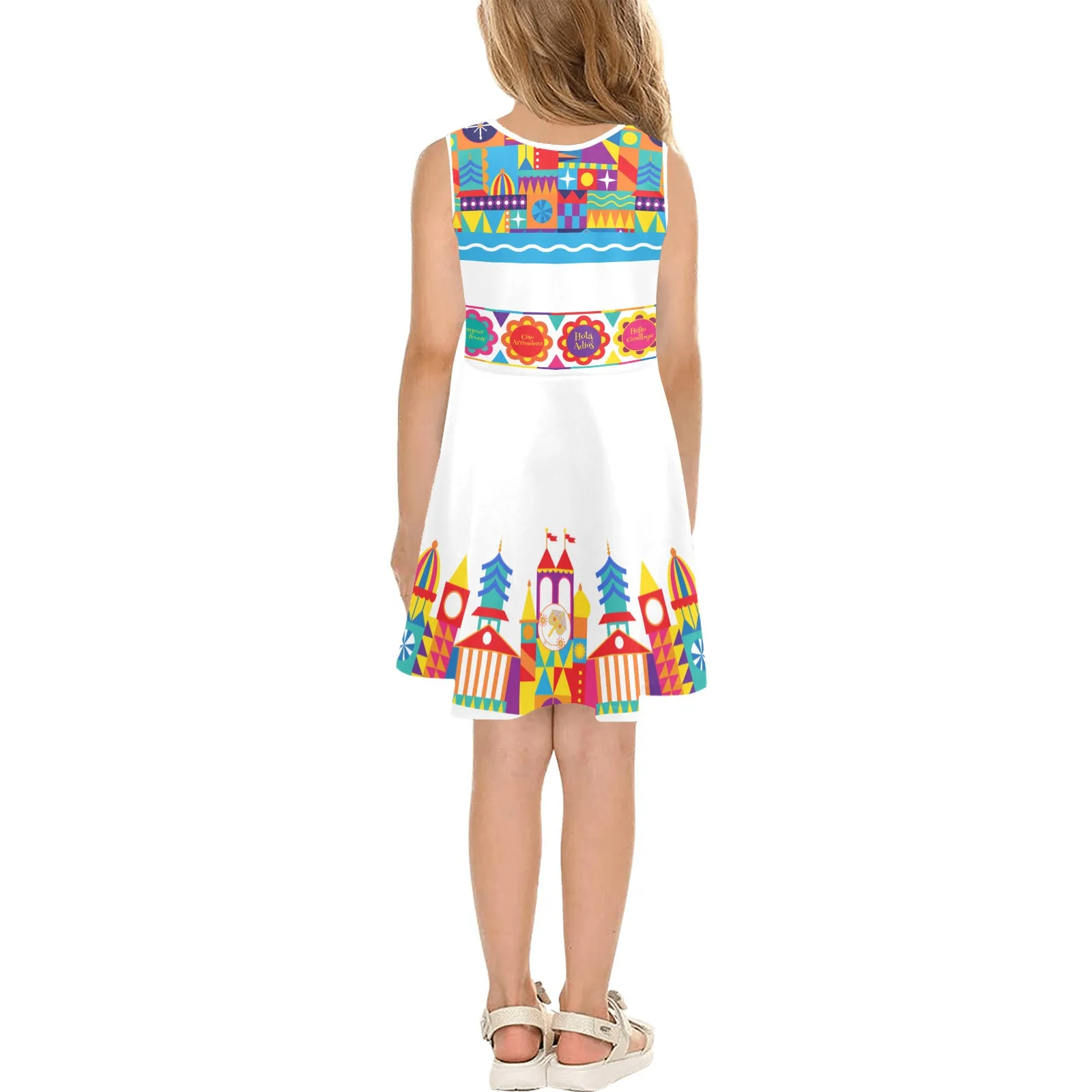 Small World Girls' Sleeveless Character Sundress