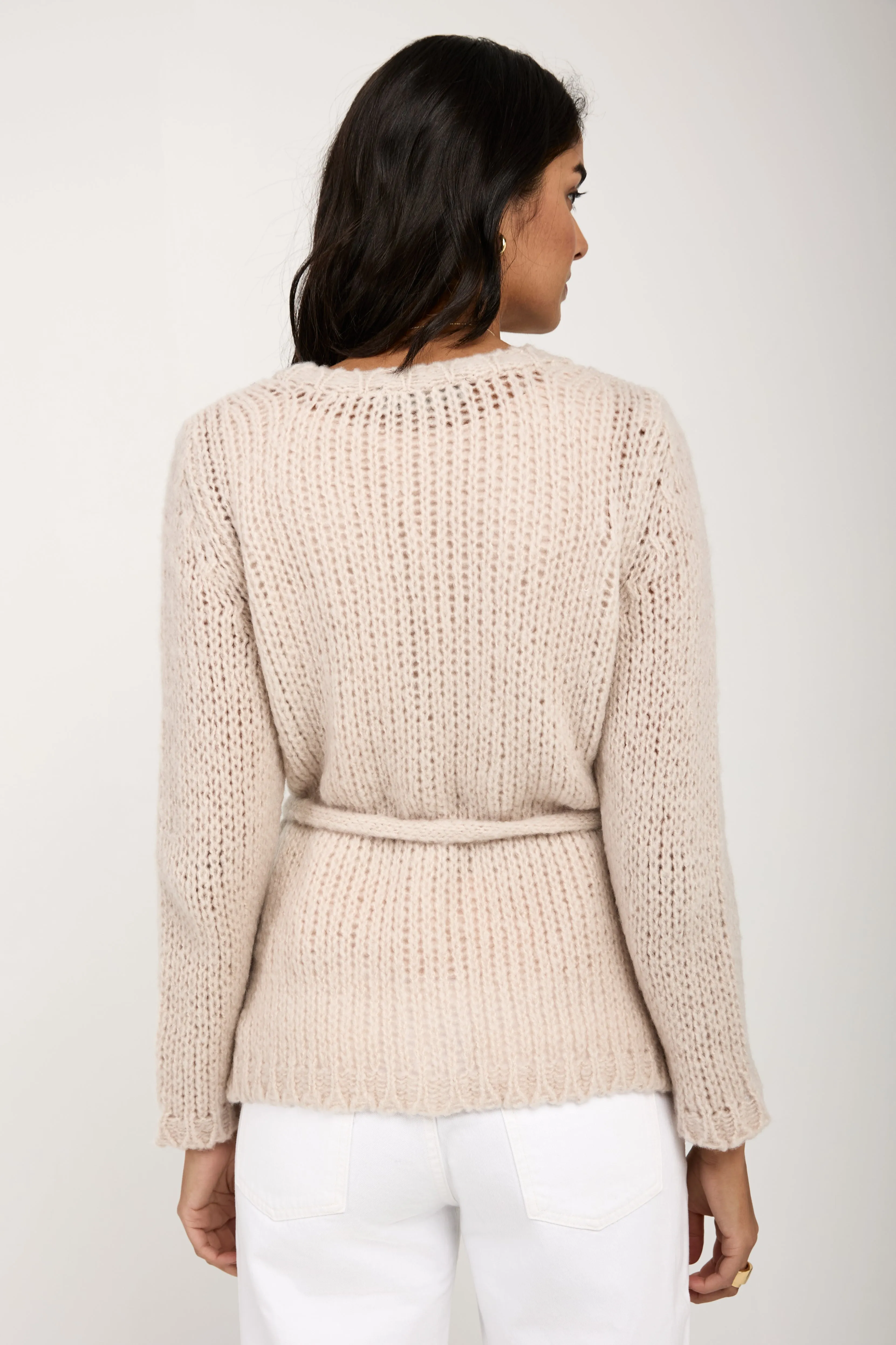 Super Airy Cashmere Cardigan in Sable