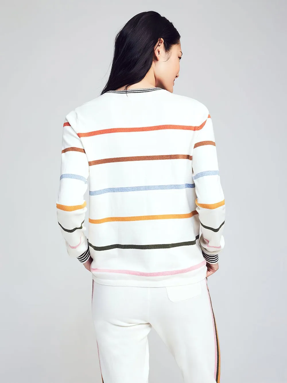 Surf Sweater in Ivory Surf Stripe