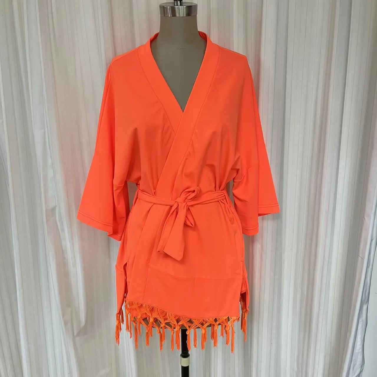 Swimsuit - Cardigan Kimono Car2203S - Fluo orange