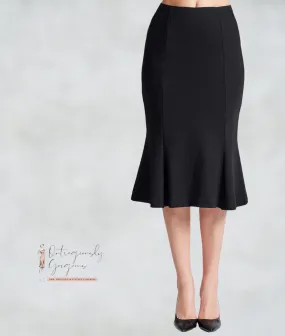 Teatro dei Sogno by Beppe Bondi Black Crepe Mermaid Skirt UK 10 US 6 EU 38 RRP £189