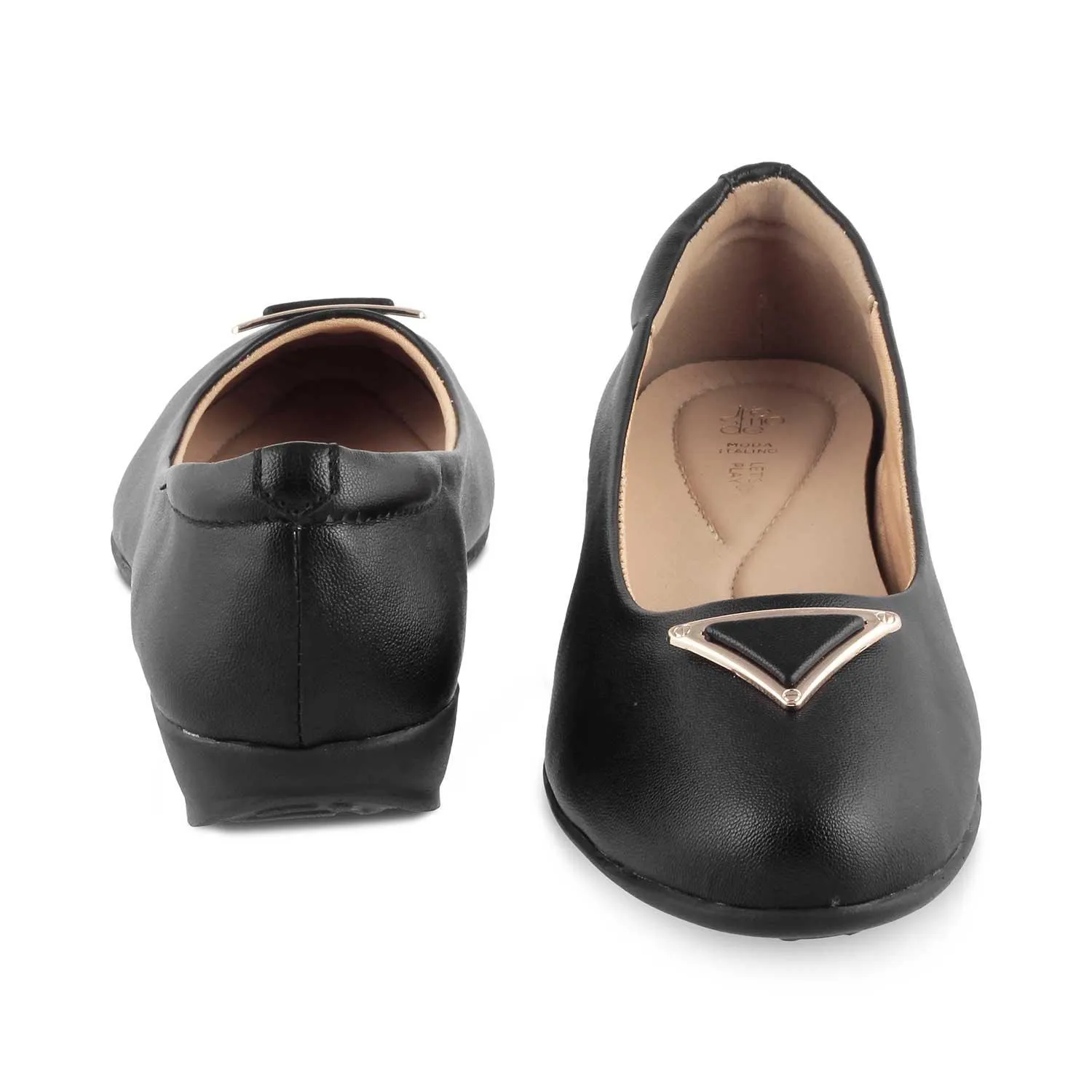 The Cheviz Black Women's Dress Ballerinas Tresmode