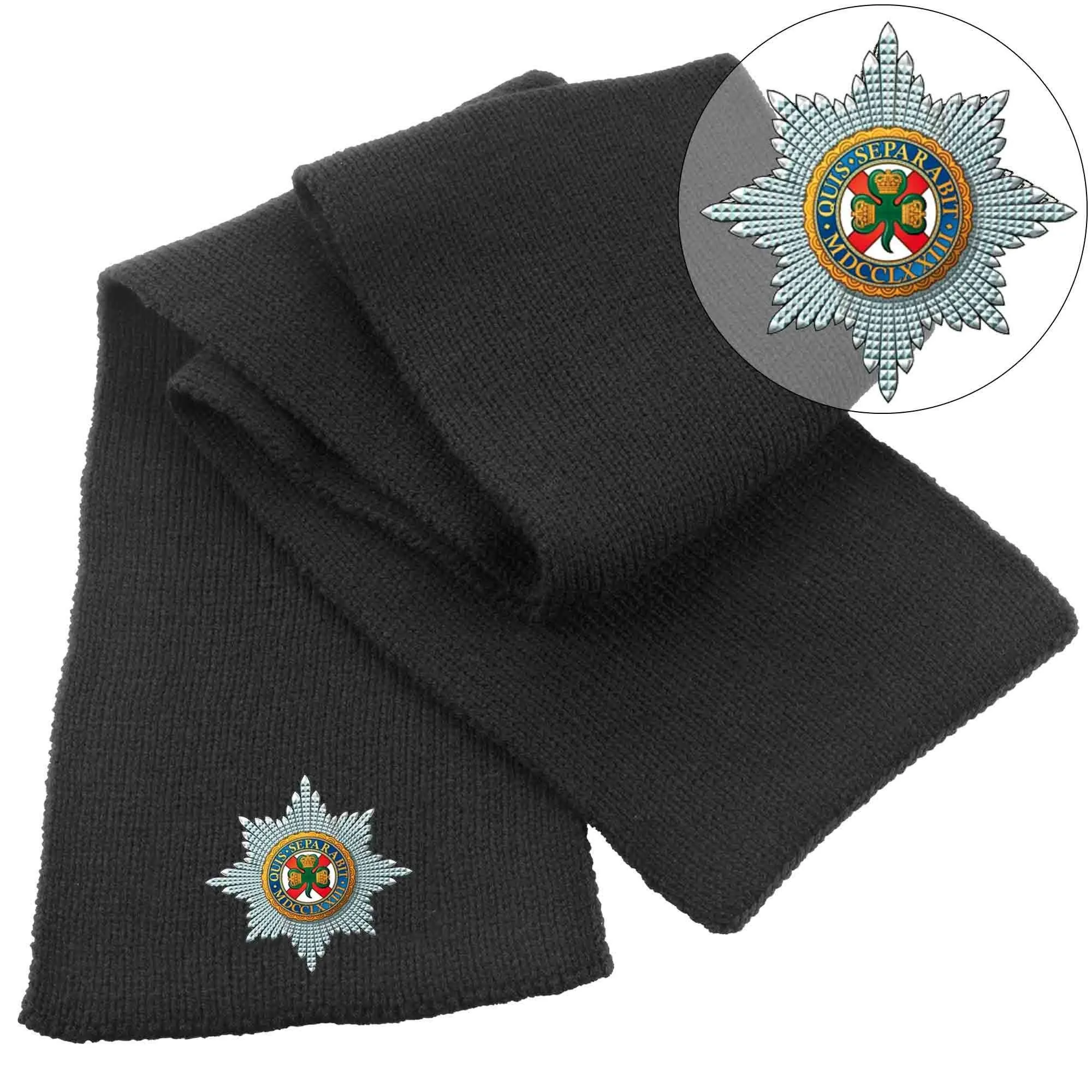 The Irish Guards Heavy Knit Scarf