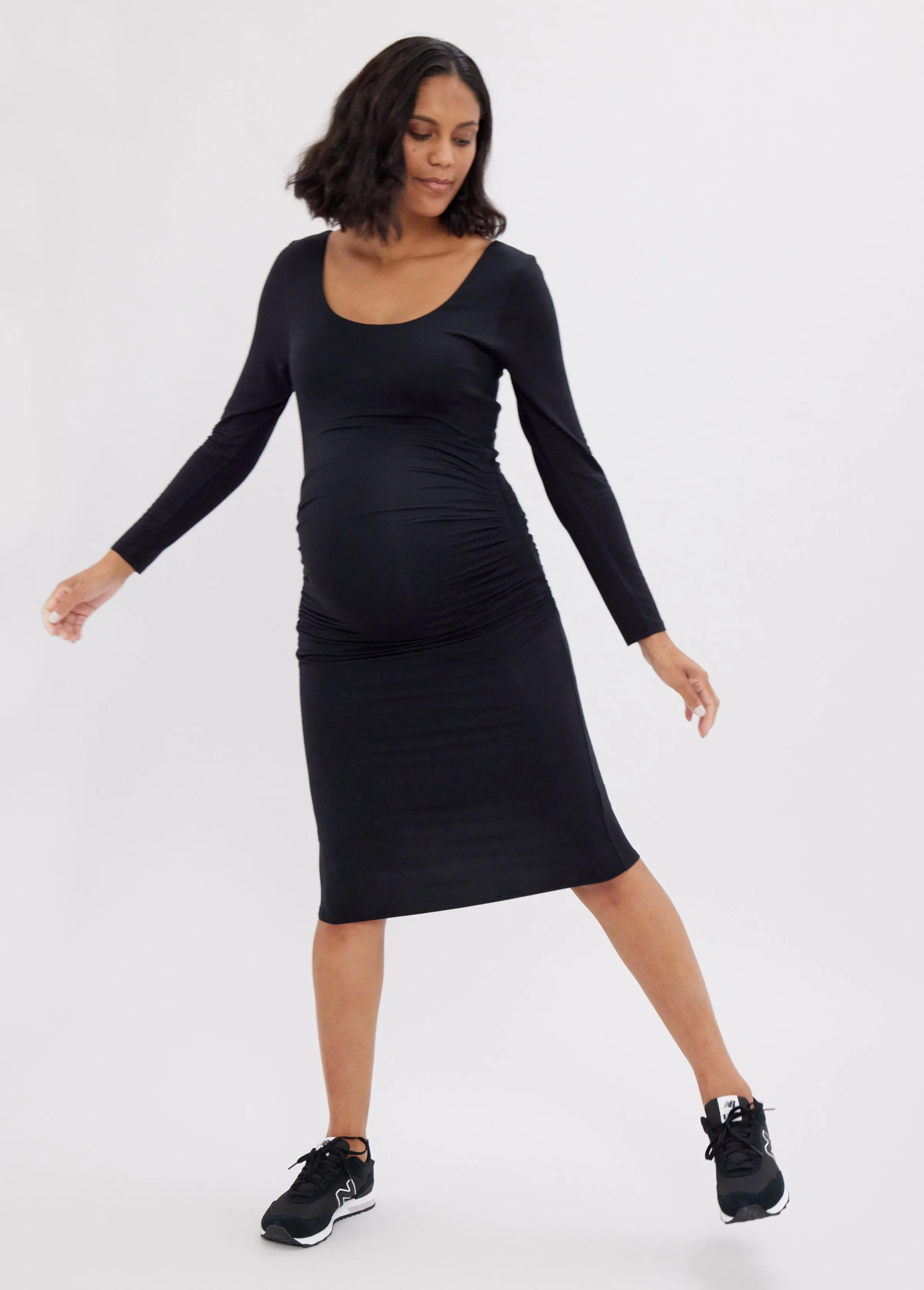 The Masterpiece Long Sleeve Maternity Dress