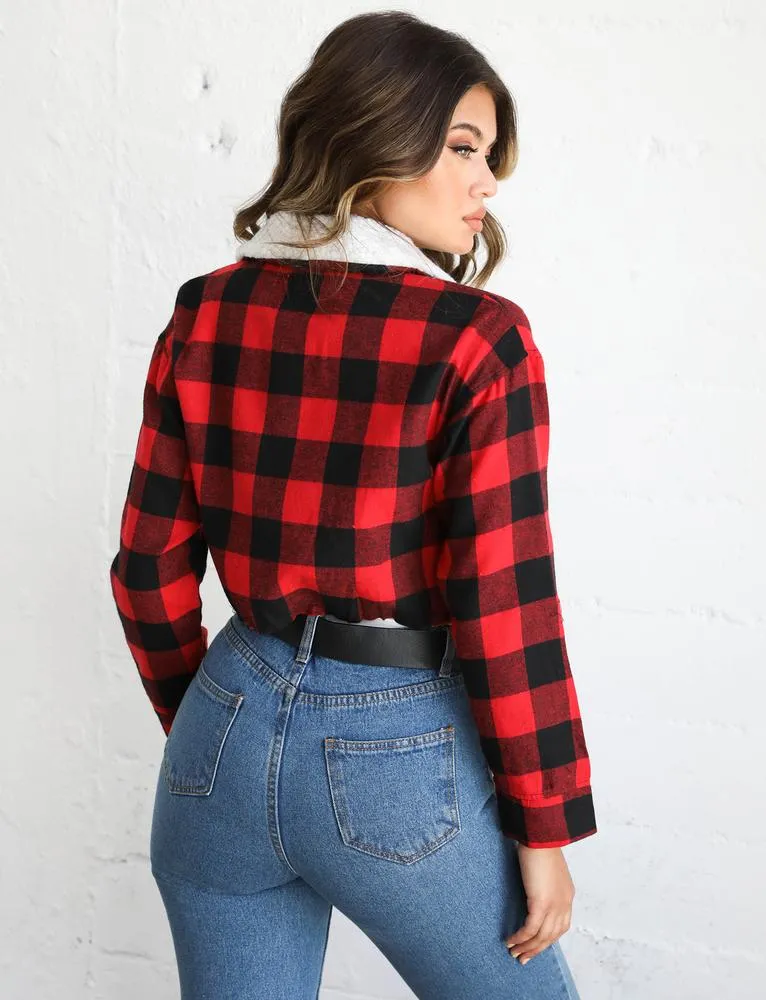 Trucker Jacket - Red Check