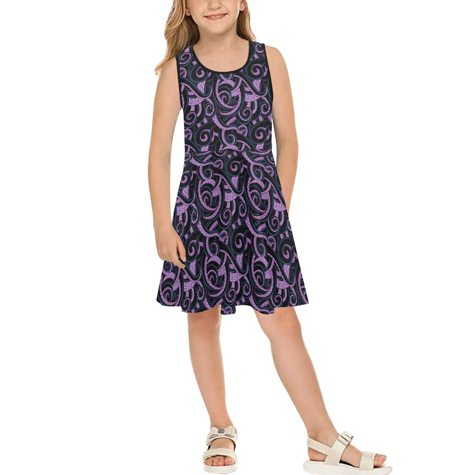 Ursula Tentacles Girls' Sleeveless Sundress