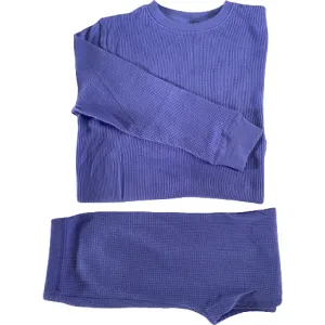 Very Peri (lavender blue) Waffle Cotton Set