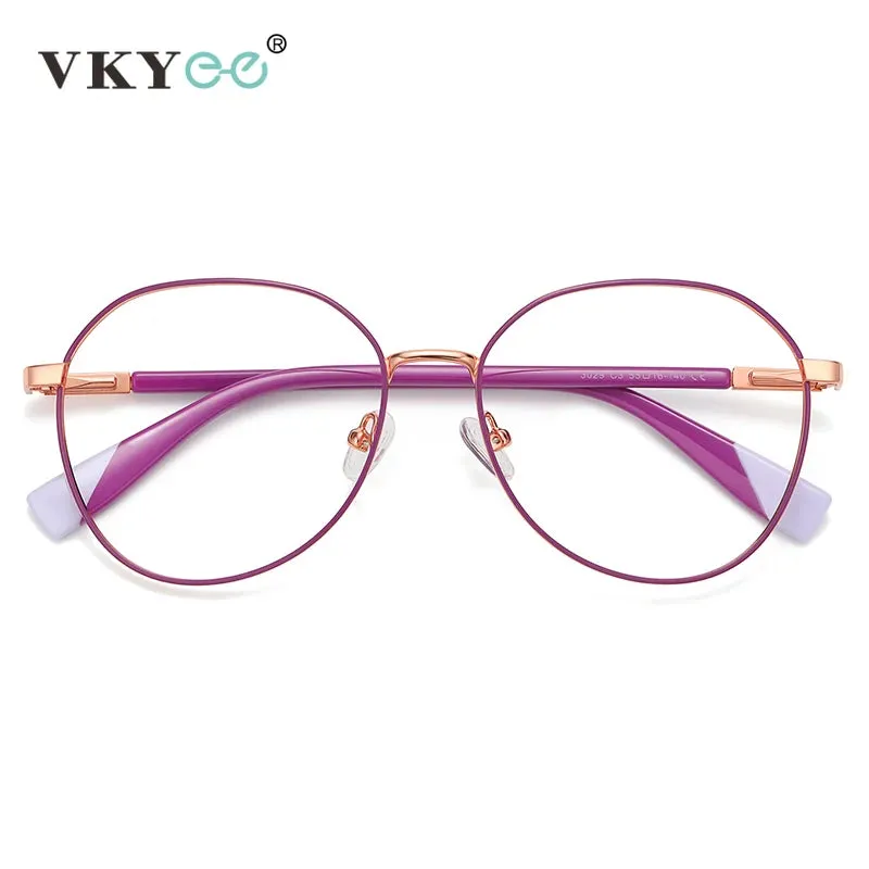 Vicky Women's Full Rim Round Alloy Reading Glasses 3029