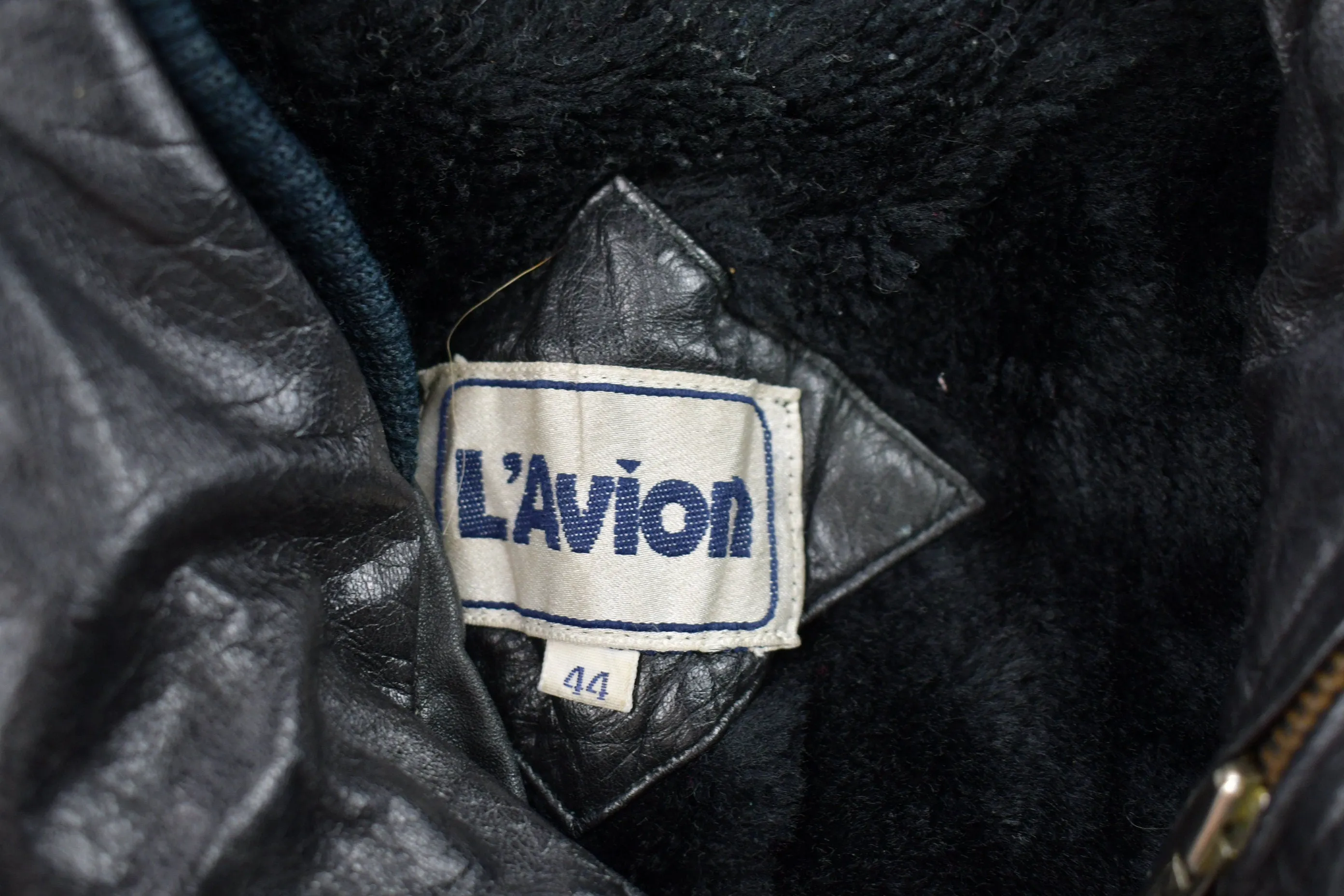 Vintage 1990s Lavion Leather Varsity Jacket