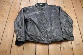 Vintage 1990s Lavion Leather Varsity Jacket