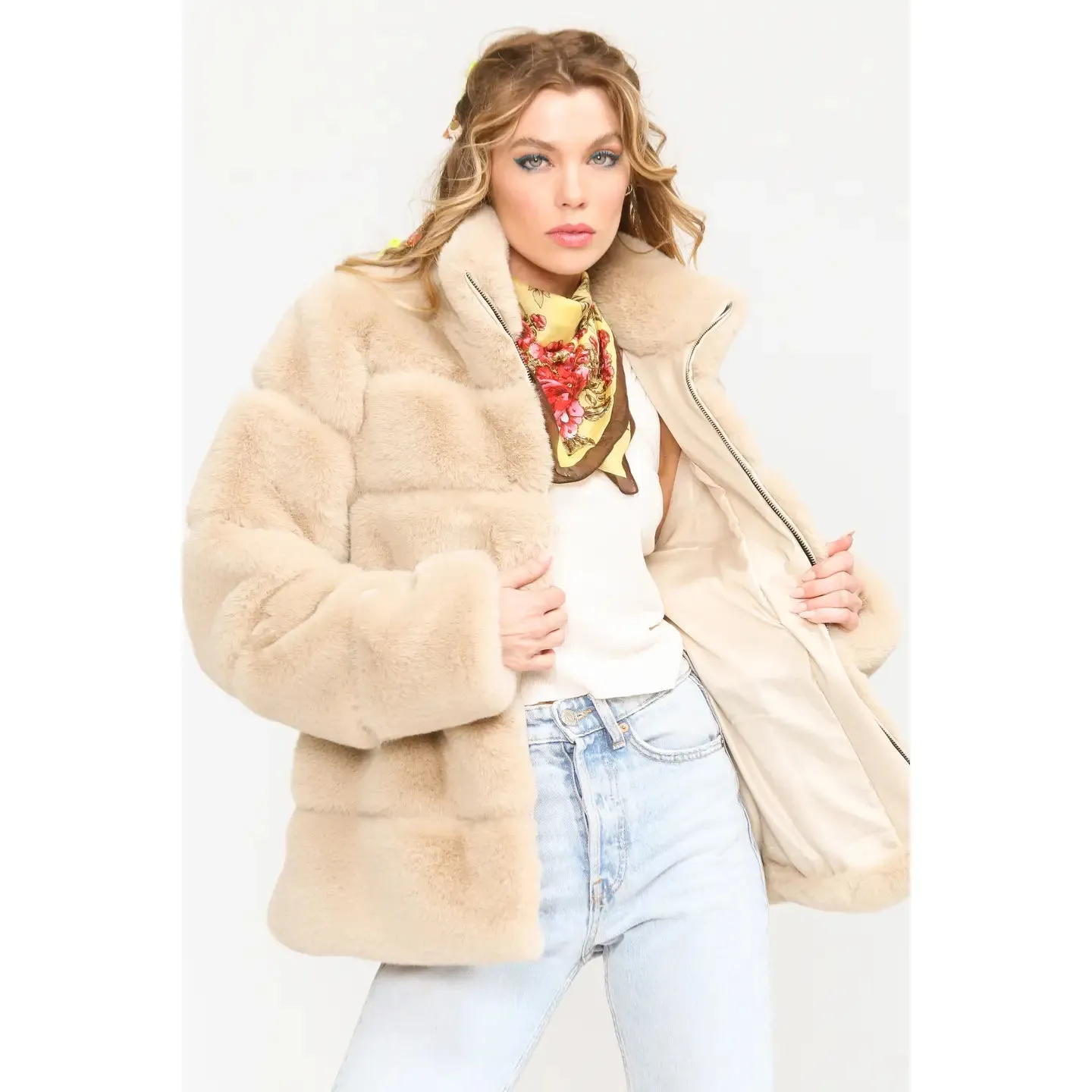 Vintage Faux Fur Jacket