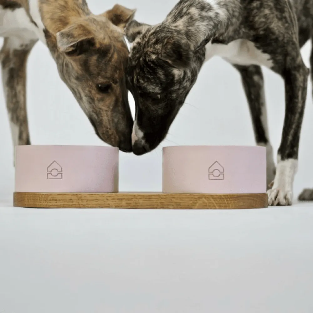 Vuku Double Buffet Luxury Dog Bowls by Labbvenn