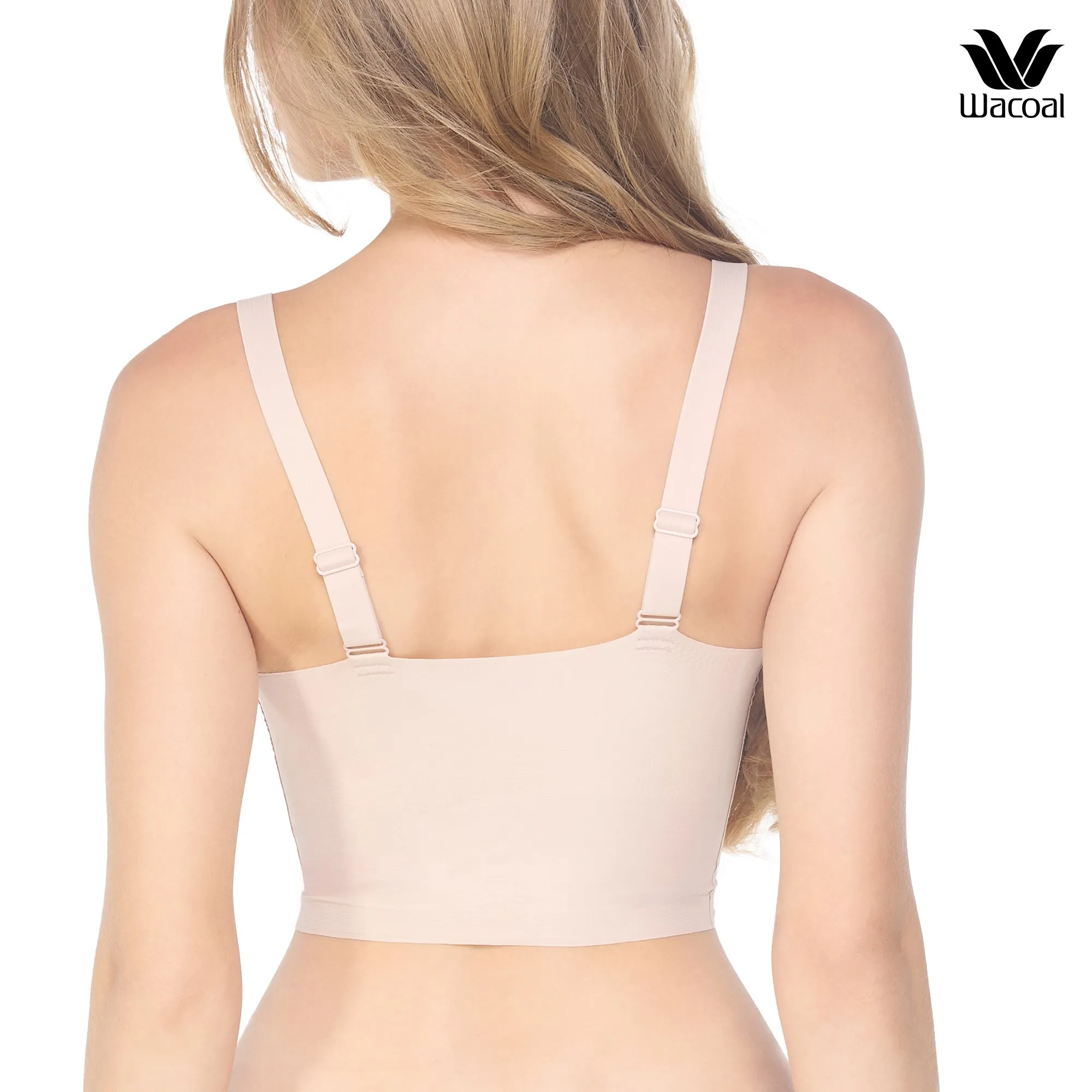 Wacoal Camisole bra บราสวมหัวรูปแบบคอแหลม หลังตรง รุ่น WH9E24 สีเบจ (BE)