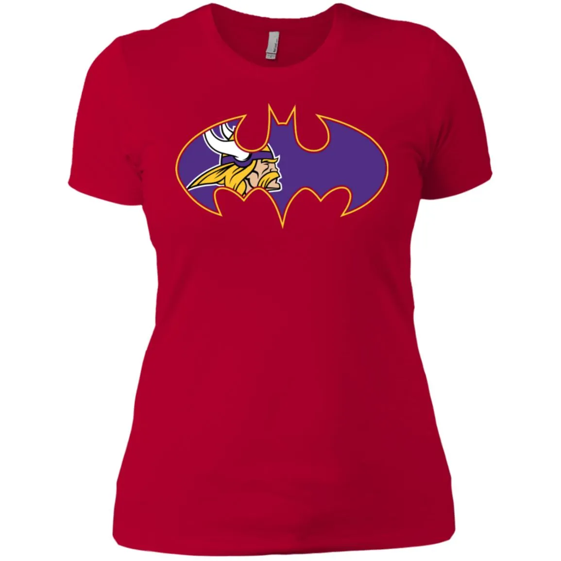 We Are The Minnesota Vikings Batman Nfl Mashup Women Cotton T-Shirt